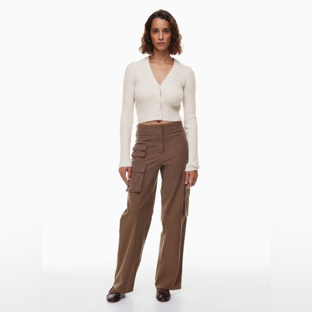 Wilfred Aritzia Picture Cargo Pants in Camel Brown - Picture 2 of 7
